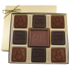 View Image 1 of 1 of Centrepiece Chocolates - 6 ounces - Happy Holidays & Snowman