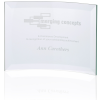 View Image 1 of 1 of Scroll Jade Glass Award - 5 inches