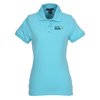 View Image 1 of 2 of Ayer Cotton Pique Polo - Ladies' - Closeout