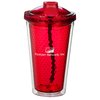 View Image 1 of 2 of Honeycomb Tumbler with Retractable Straw - 16 oz. - Closeout