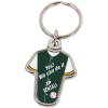 View Image 1 of 3 of Sports Jersey Metal Keychain - Baseball