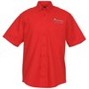 View Image 1 of 2 of Nolan EZ-Care Short Sleeve Twill Shirt - Men's - Closeout