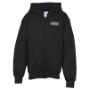 View Image 1 of 1 of Gildan 50/50 Full-Zip Hooded Sweatshirt - Youth - Screen