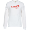 View Image 1 of 2 of Fruit of the Loom HD LS T-Shirt - Screen - White
