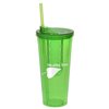 View Image 1 of 2 of Fruit Infuser Double Wall Tumbler with Straw - 20 oz.- Closeout