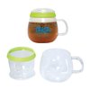 View Image 1 of 3 of Colour Ring Glass Tea Infuser Mug - Closeout