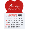 View Image 1 of 2 of Stick Up Calendar - Heart