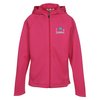 View Image 1 of 2 of PTech Moisture Wicking Full-Zip Sweatshirt - Girls' - Embroidered