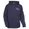 View Image 1 of 2 of PTech Moisture Wicking Hooded Sweatshirt - Youth - Embroidered