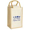 View Image 1 of 3 of Jute Wine Tote - 4 Bottle