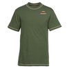 View Image 1 of 2 of Contrast Stitch Tagless T-Shirt - Closeout