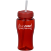 View Image 1 of 3 of Poly-Pure Lite Bottle with Straw Lid - 18 oz.