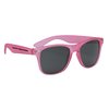 View Image 1 of 2 of Silky Smooth Retro Sunglasses - Translucent - Closeout