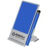 View Image 1 of 5 of Cell Phone Stand with Stylus Pen - Silver