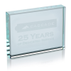 View Image 1 of 1 of Jade Glass Paperweight - Horizontal
