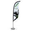 View Image 1 of 3 of Indoor Sabre Sail Sign - 9' - One-Sided