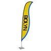 View Image 1 of 3 of Indoor Sabre Sail Sign - 17' - One-Sided
