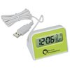 View Image 1 of 3 of 3-Port USB Hub w/Clock - Closeout