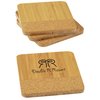 View Image 1 of 4 of Bamboo & Cork Coaster Set - Closeout