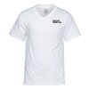 View Image 1 of 2 of Fruit of the Loom HD V-Neck Tee - Screen - White