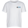 View Image 1 of 2 of Gildan DryBlend 50/50 T-Shirt - Youth - Embroidered - White