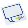 View Image 1 of 3 of Souvenir Designer Sticky Note - 3" x 3" - Message Bubble - 25 Sheet