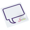View Image 1 of 3 of Souvenir Designer Sticky Note - 3" x 3" - Message Bubble - 50 Sheet
