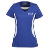 View Image 1 of 2 of A-Game Wicking V-Neck T-Shirt - Ladies' - Closeout