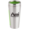 View Image 1 of 3 of Dual Grip Travel Tumbler - 15 oz. - Silver
