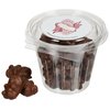 View Image 1 of 2 of Round Snack Pack - Chocolate Cinnamon Bears