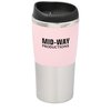 View Image 1 of 3 of Retro Stainless-Steel Tumbler - 15 oz. - Closeout Colour