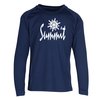 View Image 1 of 2 of Double Mesh LS Moisture Wicking Tee - Youth - Closeout