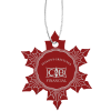 View Image 1 of 2 of Coloured Aluminum Ornament - Snowflake