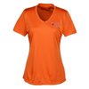 View Image 1 of 3 of Pro Team Moisture Wicking V-Neck Tee - Ladies' - Embroidered