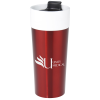View Image 1 of 3 of Glossy Stainless Ceramic Tumbler - 16 oz. - Closeout
