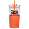 View Image 1 of 3 of Ripple Tumbler with Straw - 20 oz. - Closeout