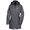 View Image 1 of 3 of OGIO Quarry Hooded Trench Jacket - Ladies'