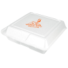 View Image 1 of 2 of Foam Hinged Deli Container - Large With Compartments