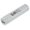 View Image 1 of 3 of Cylinder Power Bank – Silver – 2200 mAh