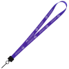 View Image 1 of 1 of Smooth Nylon Lanyard - 3/4" - 36" - Metal Swivel Snap Hook