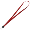 View Image 1 of 1 of Smooth Nylon Lanyard - 1/2 inch - 32 inches - Plastic Swivel Snap Hook