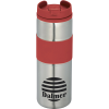 View Image 1 of 3 of Belted Silver Travel Tumbler - 14 oz. - Closeout