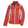 View Image 1 of 3 of Icon Colourblock Soft Shell Jacket - Ladies'