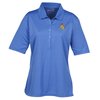 View Image 1 of 3 of Rockhurst Striped Performance Polo - Ladies'