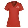 View Image 1 of 3 of Endurance Double Mesh V-Neck Tech Tee - Ladies' - Screen