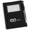 View Image 1 of 3 of Business Card Notebook with Stylus Pen - Opaque