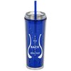 View Image 1 of 2 of Droplet Tumbler with Straw - 20 oz.