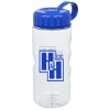 View Image 1 of 1 of Clear Impact Mini Mountain Sport Bottle with Tethered Lid - 22 oz