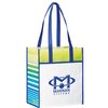 View Image 1 of 2 of Horizons Laminated Tote - Stripes
