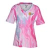 View Image 1 of 3 of Tournament Performance Jersey T-Shirt - Ladies' - Swirl - Embroidered